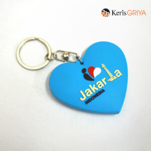 Gantungan Kunci Karet I Love Jakarta